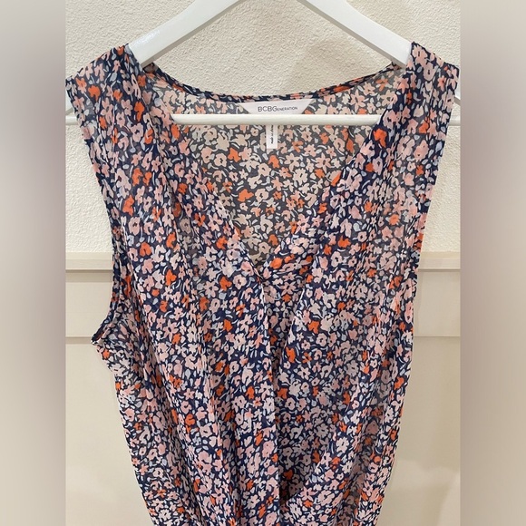 BCBGeneration Floral Sleeveless Mini Dress Size Medium - Picture 4 of 8